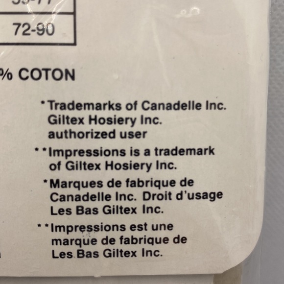 WonderBra Impressions Pantyhose Nylons Mink Size B 100-140 lbs - Picture 8 of 9